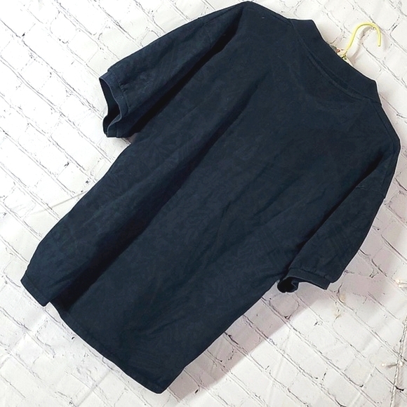 Panama Jack Sea Surf Tropical Beach Print Black Short Sleeve Polo Men's Size L - Picture 13 of 17